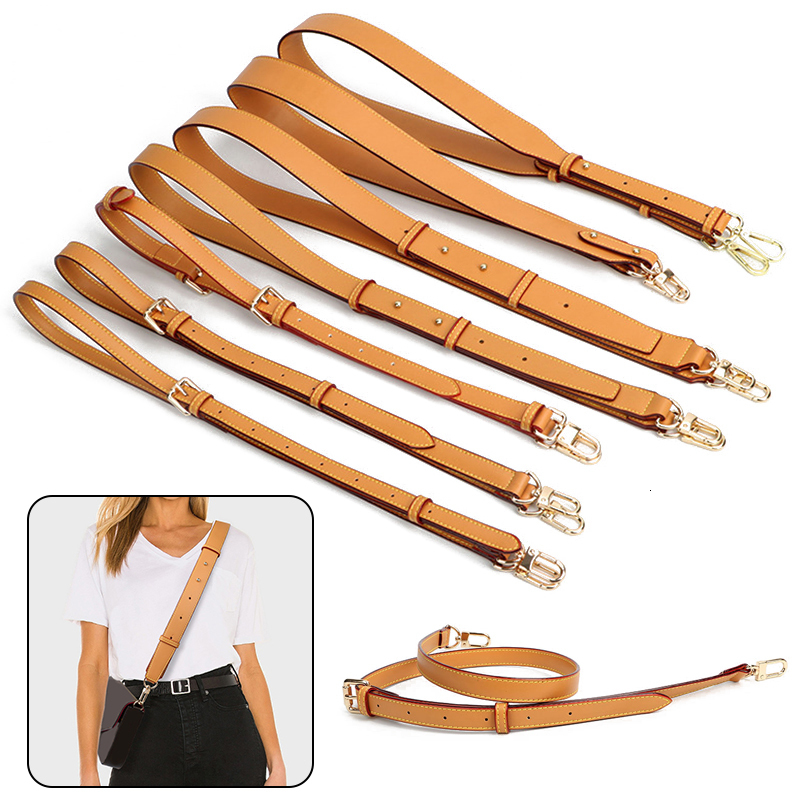 Bag Parts Accessories 100 Genuine Leather Cowhide Strap For Crossbody Shoulder Straps Replacement Adjustable Long Belts 230925