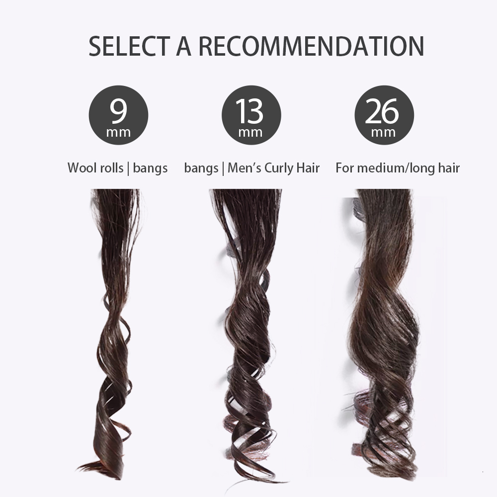 Curling Irons Mini Hair Curler 9mm/13mm/26mm Electric Curling Iron Professional Ceramic Hair Curler Wand Wave Curling Iron Hair Styling Tool 230925