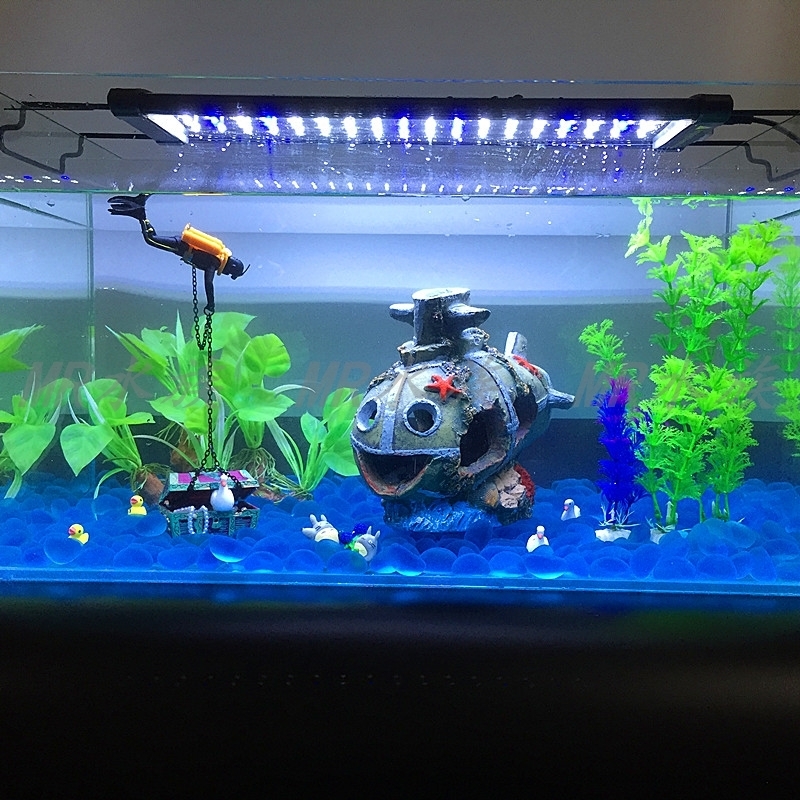 Aquariums American Seahorse Pneumatic Aquarium Decorated Treasure Hunt Frogman Aquarium Landscape Diver Treasure Chest Black Red 2 Color 230925