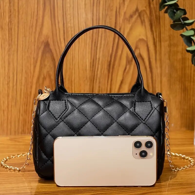 Evening Bags Crossbody for Women Fashion Quilted Shoulder Purse with Convertible Chain Strap Classic Satchel Handbag 230925