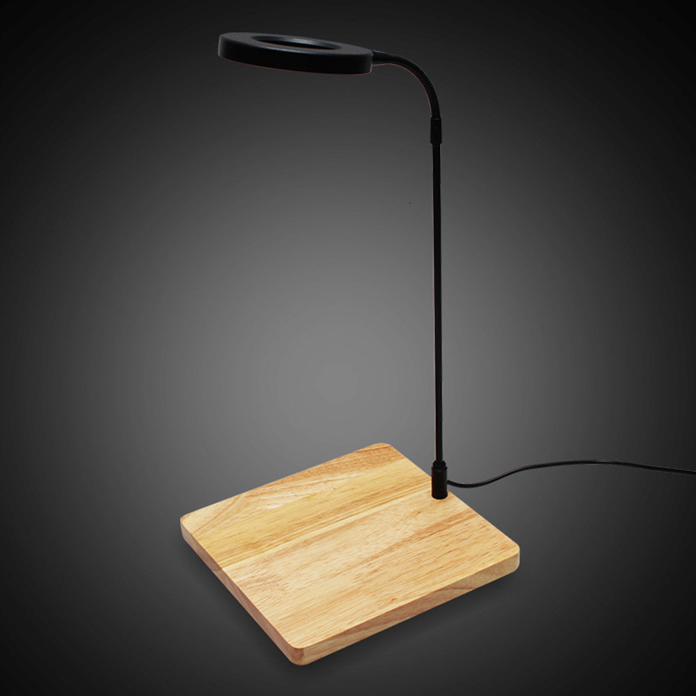 Aquariums Lighting 10W Potted Plants Heat Insulation With Wood Board Waterproof USB Powered Miniature Landscape Aquarium LED Light Home Fish Tank 2309