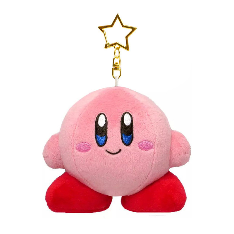 Plush Keychains Star Kirby Plush Toys Game Cartoon Kirby Plush Doll Pendant Kawaii Anime Soft Stuffed Keychain Birthday Gift For Children Girls 230925