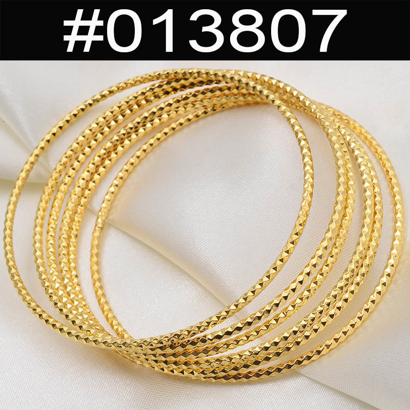 Bangle Anniyo 6pcslotAfrican Gold Color Shiny Bangles for Women Girls Dubai Circle Bracelet Jewelry Ethiopian Bride Wedding #013707 230925
