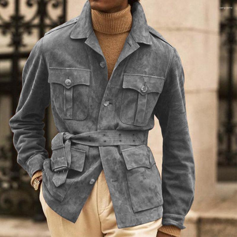 Men's Jackets Coat Blazer Suede Fabric Comfortable Commuting Casual Fashion Suit Winter Coats Selg Product B5