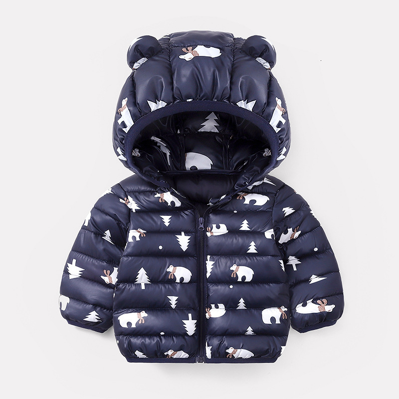 Thicken Warm Winter Boys Clothing Hooded Coat Toddler Boys Outfit Clothes Children Fashion Outwear Jacket Coat 1 2 3 4 Years 201126