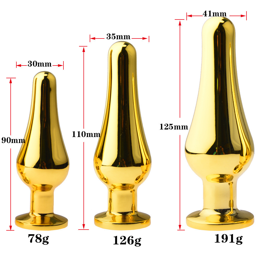 Anal Toys Smooth Stainless Steel Plug Jeweled Butt for Beginner Gspot Massager Sex Dildo Female Male Beads SML 230925