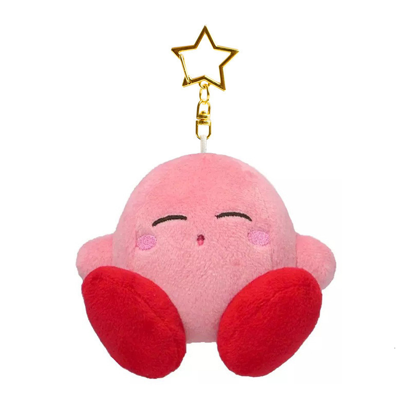 Plush Keychains Star Kirby Plush Toys Game Cartoon Kirby Plush Doll Pendant Kawaii Anime Soft Stuffed Keychain Birthday Gift For Children Girls 230925