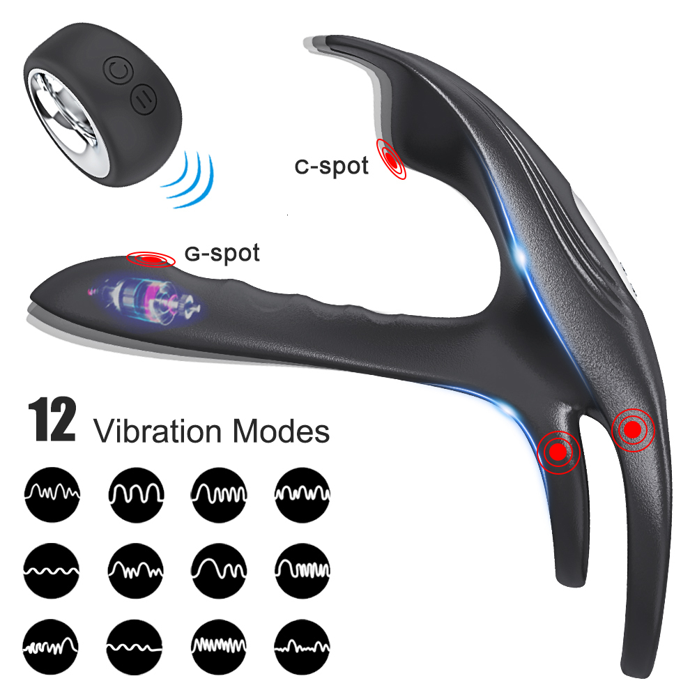 Cockrings Vibrating Cockring Couple Vibrator with Dual Motor Wireless Cock Penis Ring Adult Sexy Toys For Men Delay Ejaculation Penisring 230925