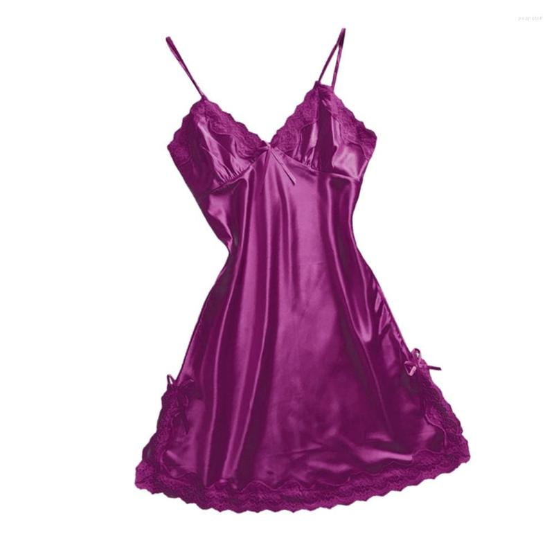 Women's Sleepwear Lace Patchwork Camisola Lingerie Nighty Wedding Silk Dress 2023 Sleep Wear Nightdress Clothes Women Nightgowns Sexy