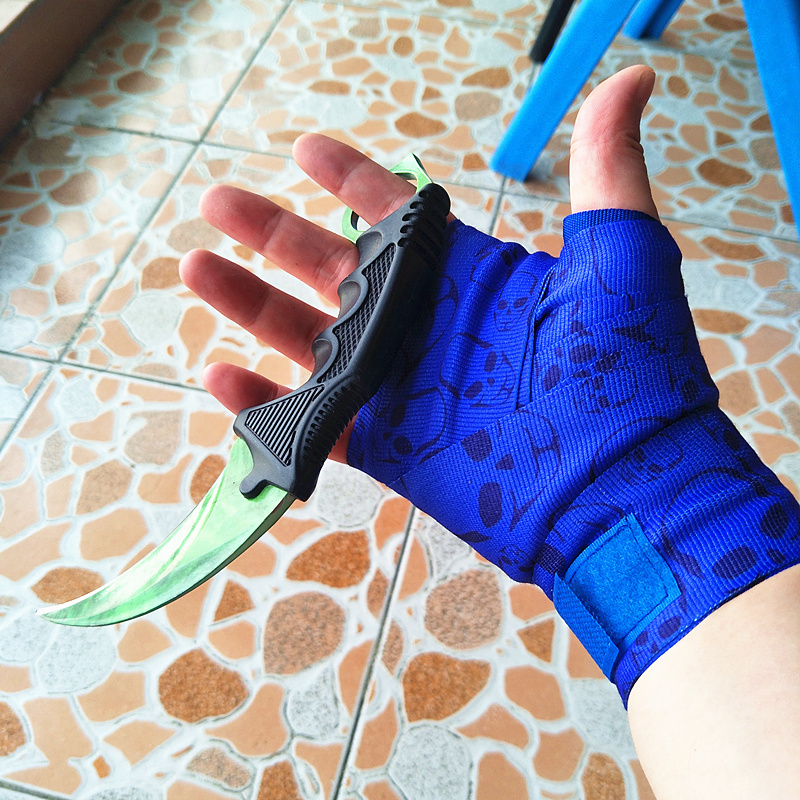 Sports Gloves CSGO Theme Gloves Anti-slip Anti-sweat Cycling Gloves Bike Bicycle Half Finger Gloves Hand Wraps Anti-shock Sports Cosplay 230925