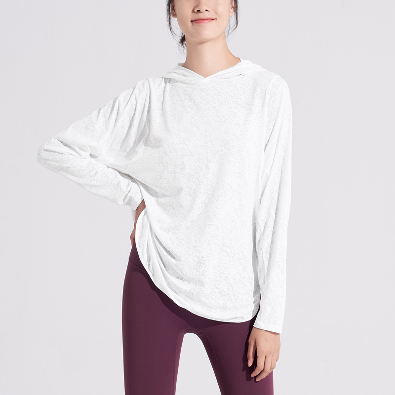 Women Yoga Sports Shirt Loose Hoodie Running Sports Fitness Long-sleeved Shirt Quick-drying Yoga Outfit Hoodies Time limited New Arrivals