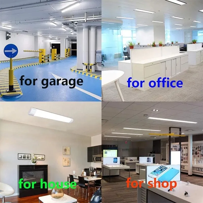 1Ft 2Ft 3Ft 4Ft LED tubes Linear Batten Led Light Modern Indoor Lighting Lamp Aluminum 10w 20w 30w 40w for Office Living Room Bathroom 12 LL