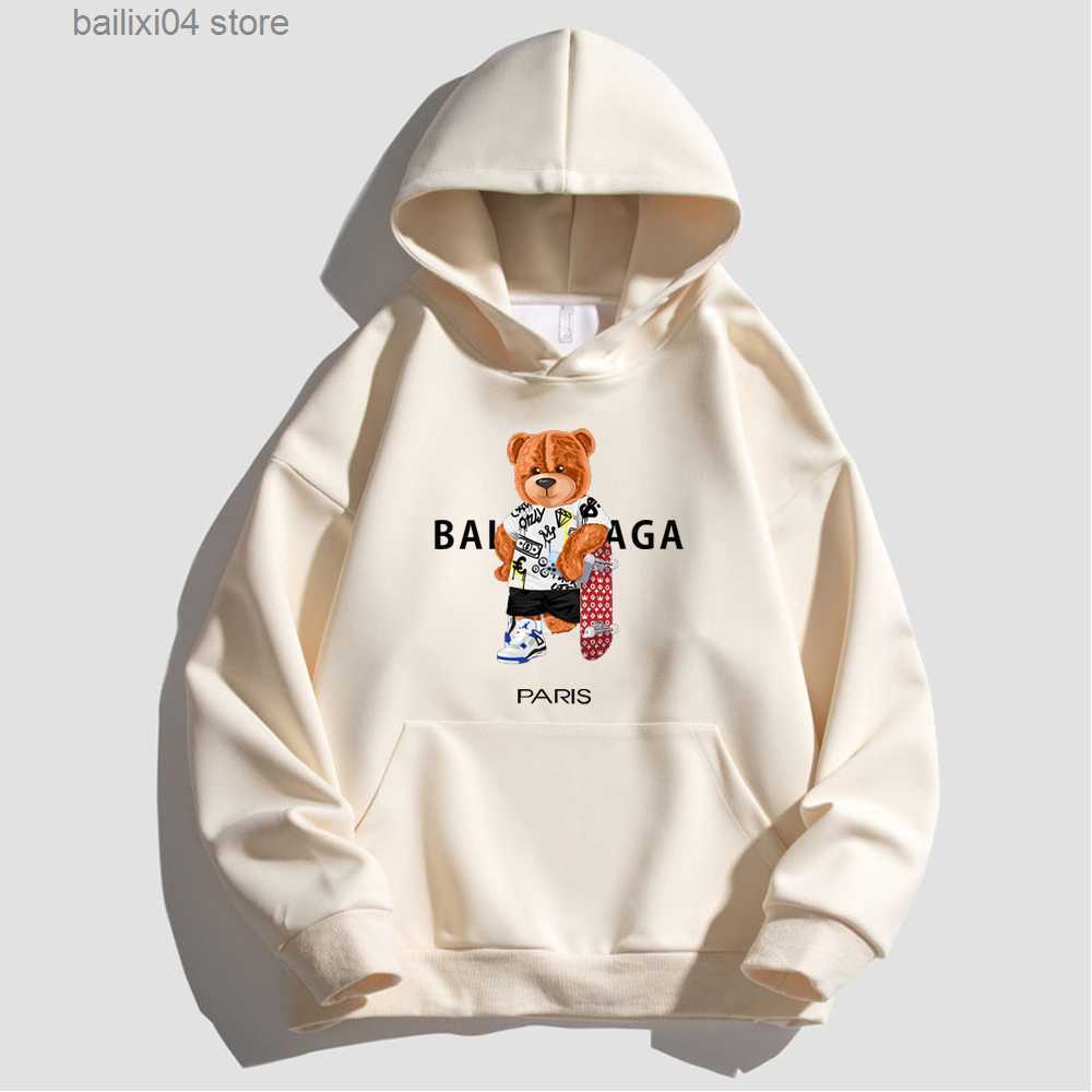 Men's Hoodies Sweatshirts Fashion Luxury Designer Women's Hoodies Autumn Cotton Fleece Casual Pullover Sweatshirts Brand Top Cartoon Bear Pullover Sweater T230926