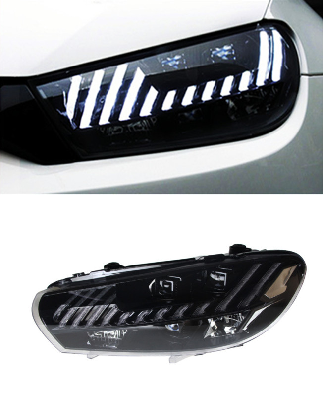 Car Lights For VW Scirocco 2009-20 17 Modified AUDI Style Headlights All LED Daytime Light Front Turn Signal Lamp