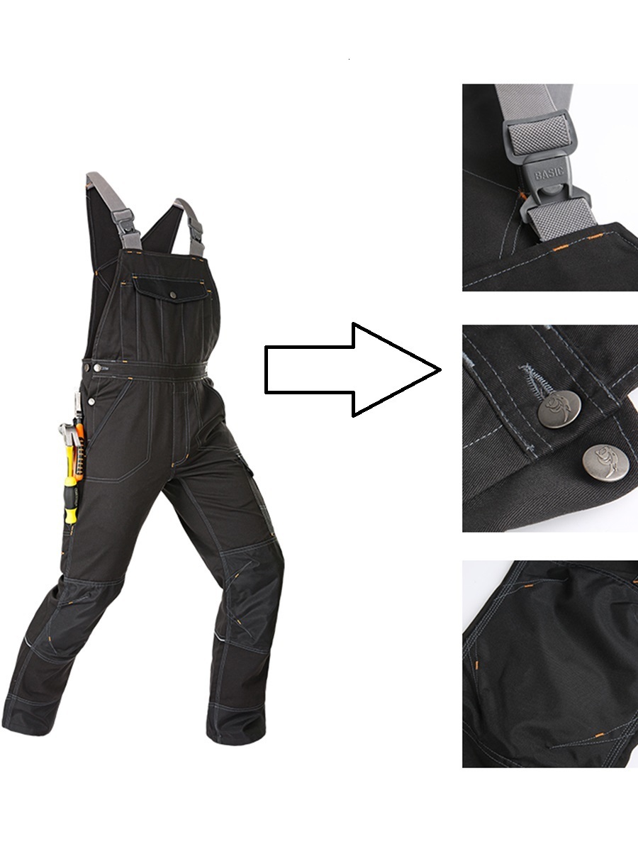 Other Welding Suit Working Bib Overalls Protective Working Jacket Men Workwear Tooling Uniform Mechanic Multi-pocket Cargo Pants S-5xl 230925