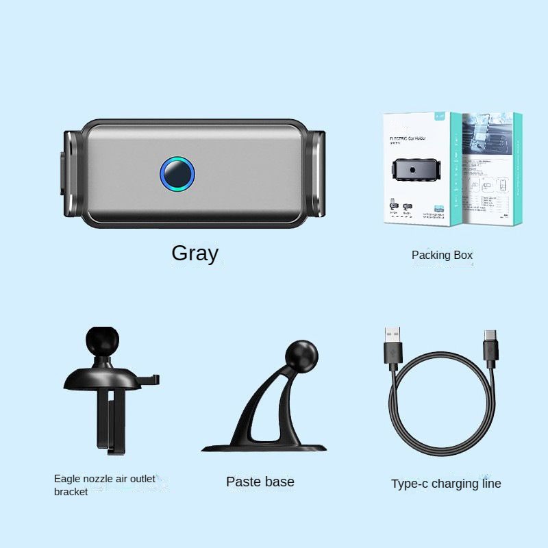Intelligent induction electric navigation bracket Car air outlet dashboard car phone bracket
