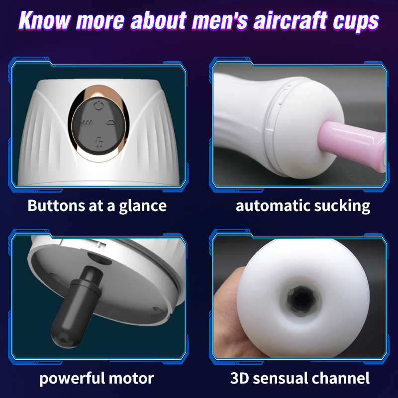 Masturbators Male Masturbation Cup Automatic Sucking Real Oral Vagina Vacuum Suction Vibrator Masturbator Sex Toys For Men Blowjob Sexy Shop 230925
