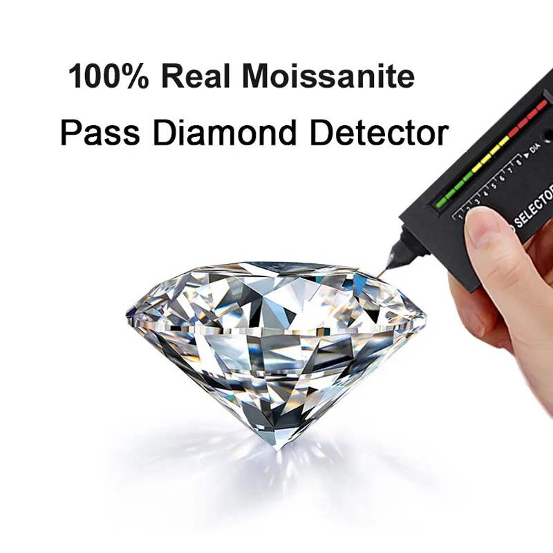 Sterg Dia Stud Earrings 2ct Genuine D Color Moissanite for Ladies Gentlemen Sier Earring Anniversary Celebration Presents Jewelry
