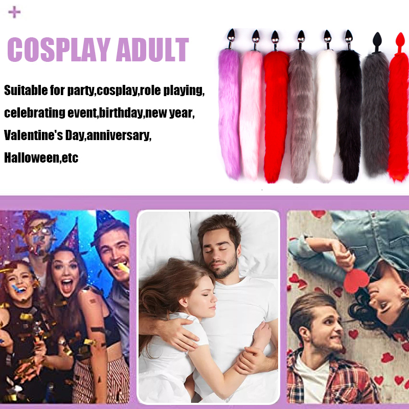 Anal Toys Sex for Woman Cosplay Mask Tail Plug Metal Anus Butt Half Cat Party Sexy Adult Game Masks BDSM 230925