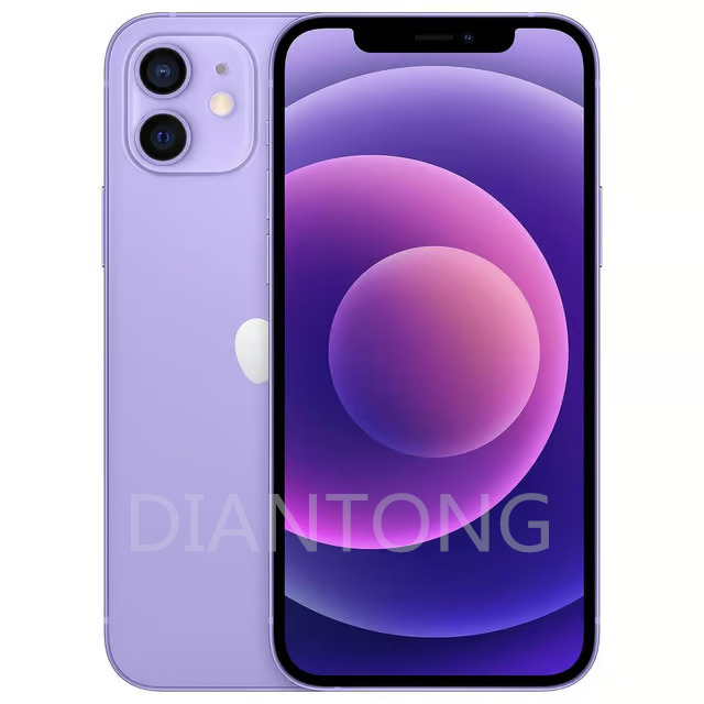 100% original Apple iPhone 12 6.1" Super Retina XDR OLED Face ID A14 Bion ROM 64GB 128GB 256GB 4G Mobilephone,Unlocked refurbished A+Excellent Co