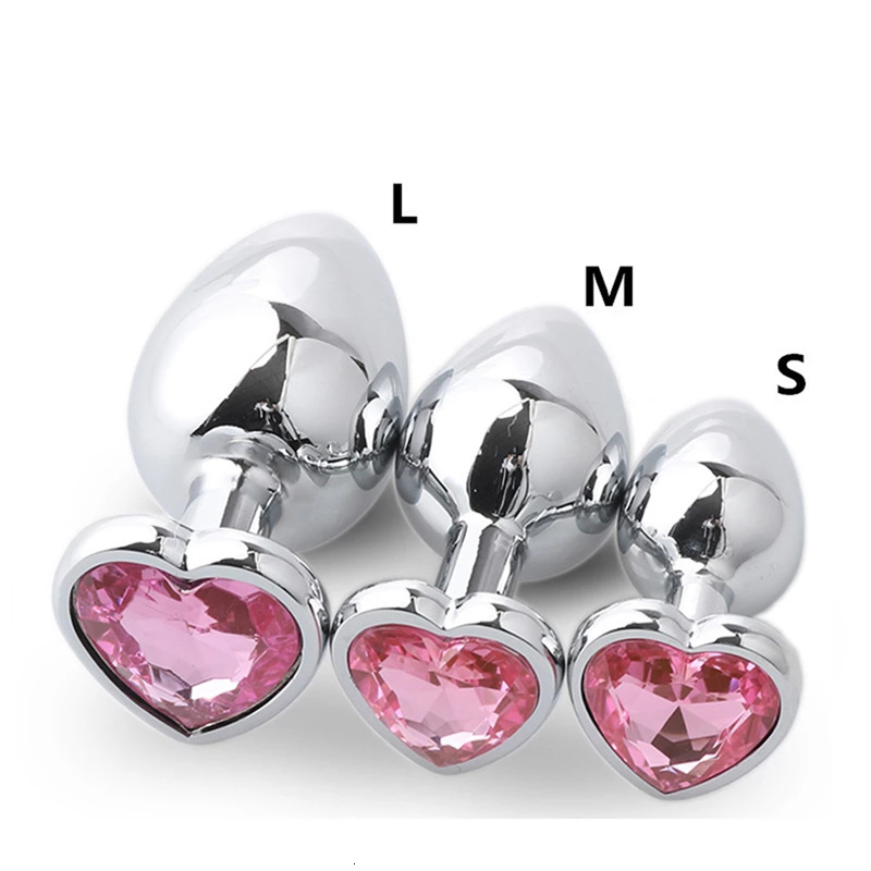 Anal Toys Butt Plug Sex Mini Heart Shape Metal Stainless Smooth Sexy For Women Adult Men Buttplug Steel 230925