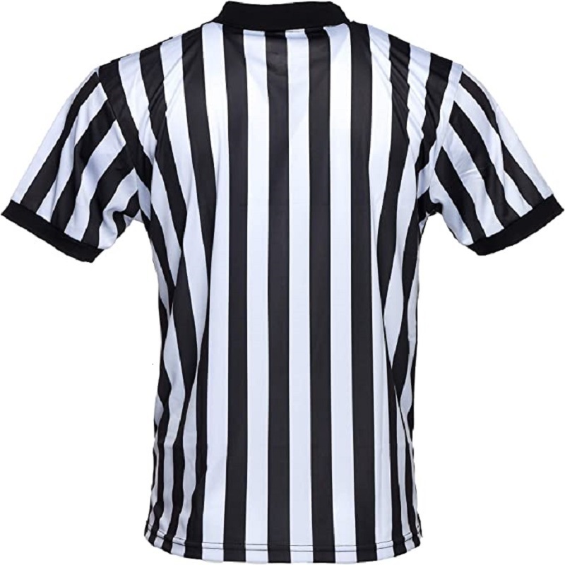 Outdoor TShirts Mens Official ProStyle Collared Referee Shirt Basketball Fottball Soccer Wrestling Boxing Short Sleeve Umpire Striped Tshirt 230926