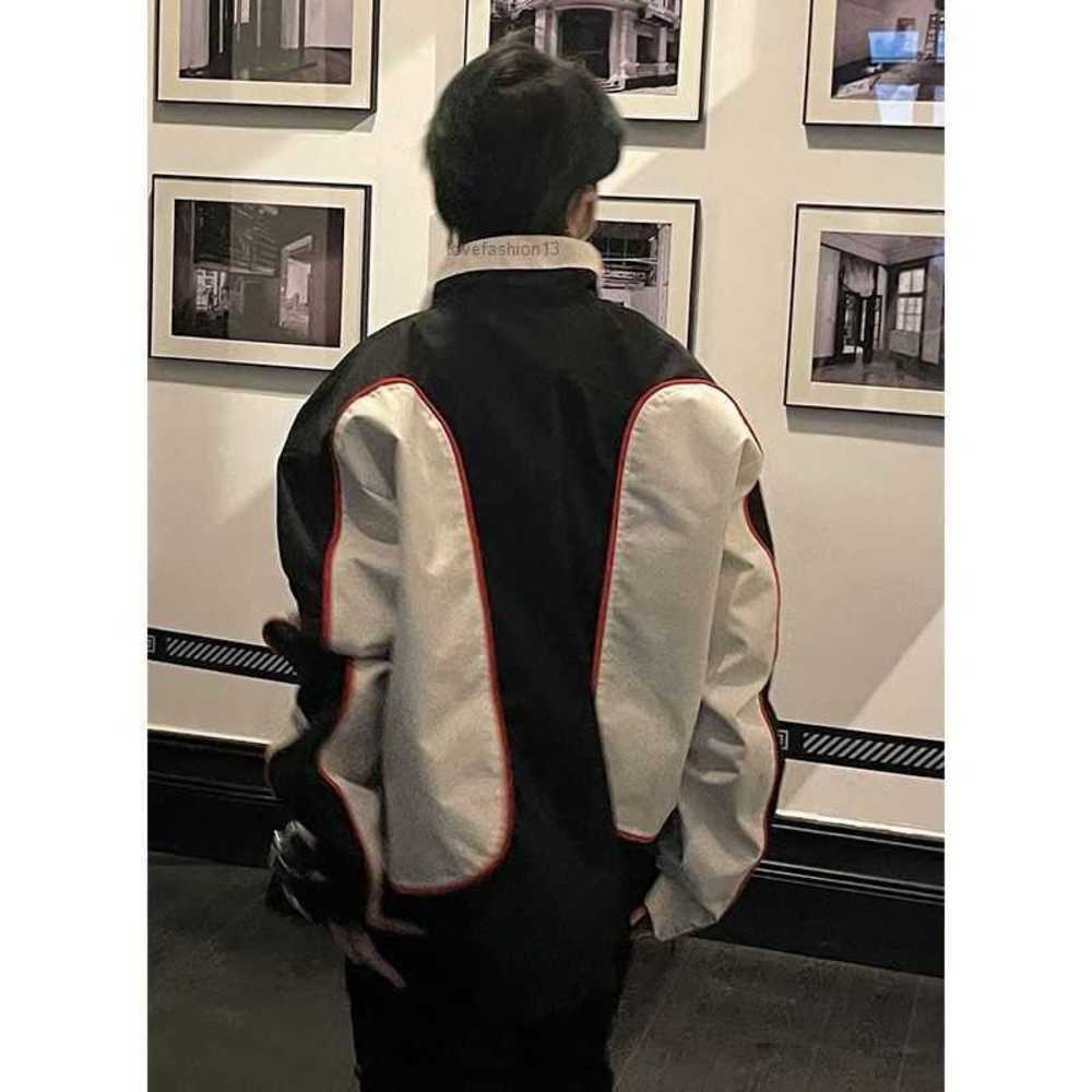 Men's Jackets Correct Version 22fw Color Matching Motorcycle Hard Shell Nylon Jacket Jacket, Park Zai Fan, Wang Hedi, Same Style Insbs4s