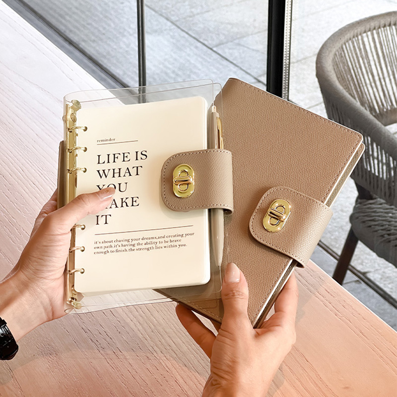 Notepads A5 High Quality Looseleaf Business Office Notebook Support Customized Binder Journal Diary Planner Notepad School Stationery 230926