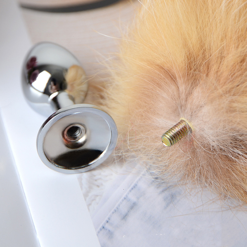 Anal Toys Separable Metal Plug Real Tail Role Play Butt Sex Adult Products Toy for Woman Couples Men Sexy Shop 230925