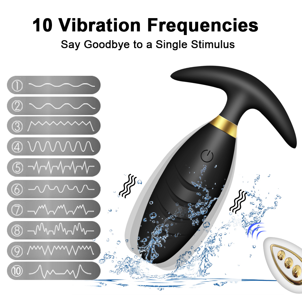 Anal Toys Vibrator Butt Plug Prostate Massager with Wireless Remote Control Wearable Vibrating Egg Dildo Sex for Women Men Adult 230925