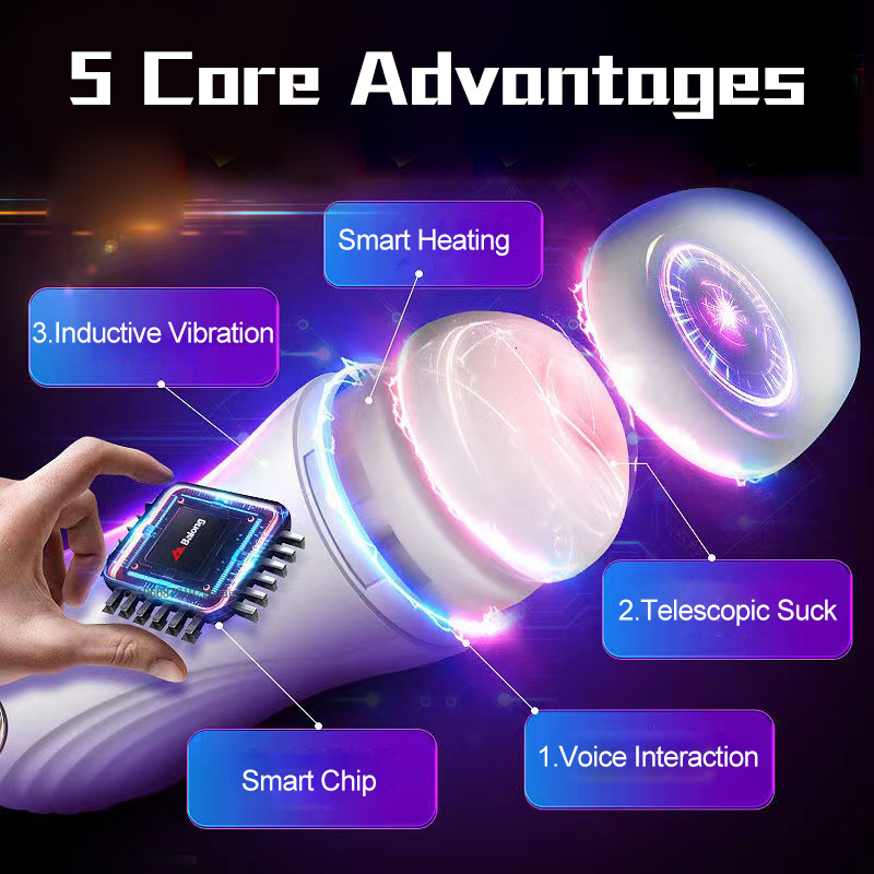 Masturbators Male Masturbation Cup Automatic Sucking Real Oral Vagina Vacuum Suction Vibrator Masturbator Sex Toys For Men Blowjob Sexy Shop 230925