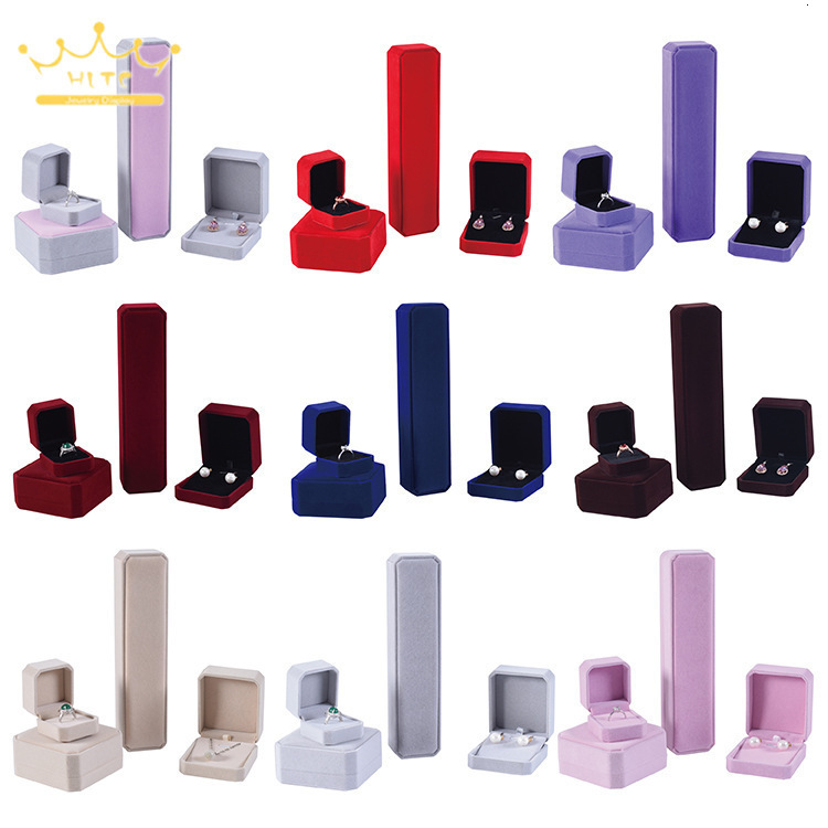 Jewelry Boxes Packaging Necklace Organizer Ring Box Bulk Gift Earring Holder 230926