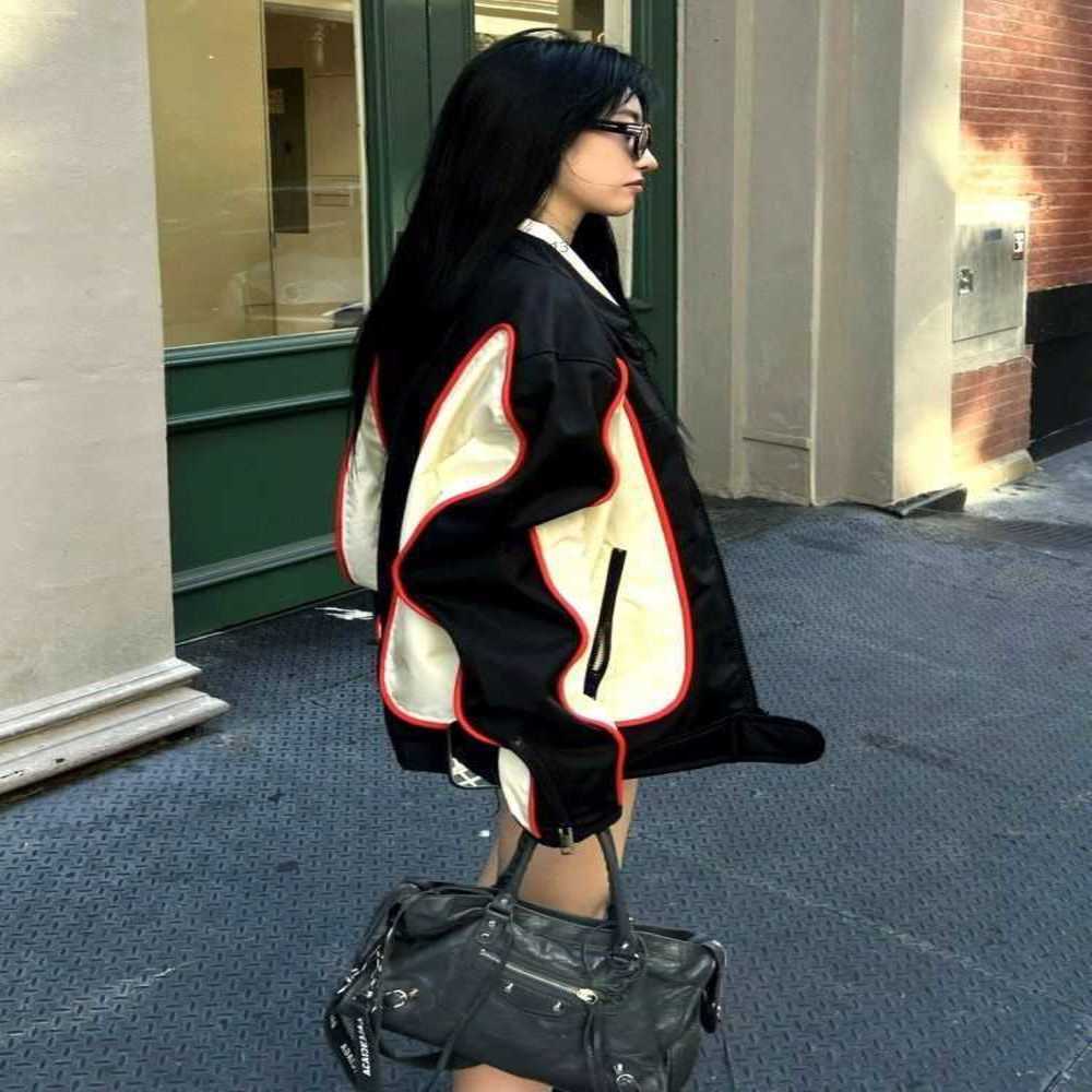 Men's Jackets Correct Version 22fw Color Matching Motorcycle Hard Shell Nylon Jacket Jacket, Park Zai Fan, Wang Hedi, Same Style Insbs4s