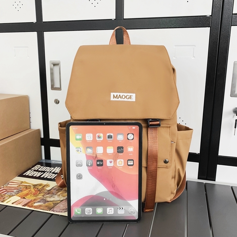 School Bags Fashion Women White Laptop Waterproof College Bag Student Lady Cute Book Backpack Trendy Female Travel Nylon Girl 230926