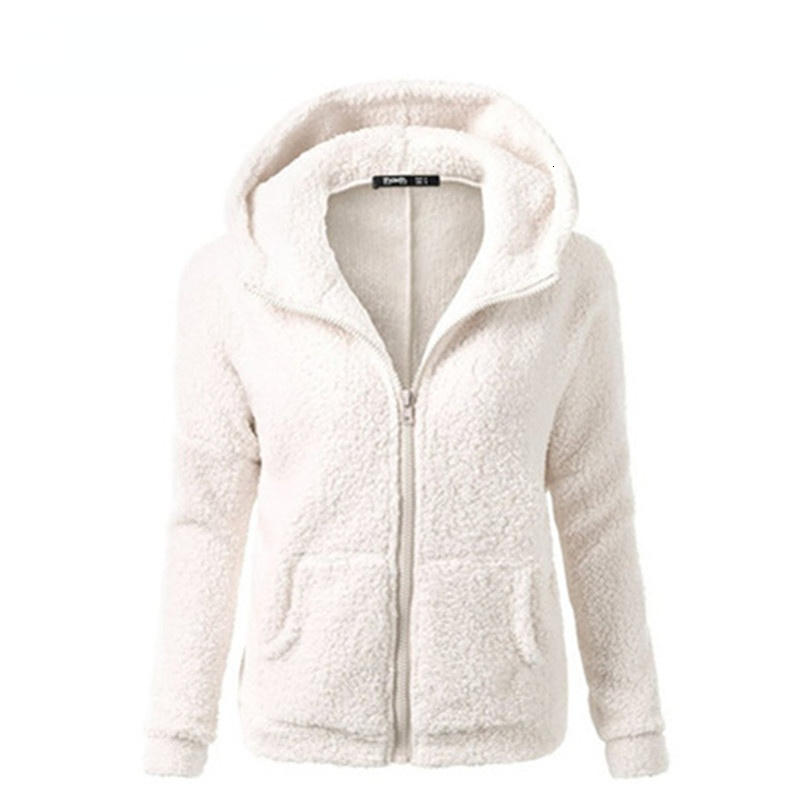 Women's Hoodies Sweatshirts Autumn Winter Warm Jacket Women hoodie Hooded Casual Female Hoodies Sweatershirt Zipper Coat Solid Soft Fleece Women 