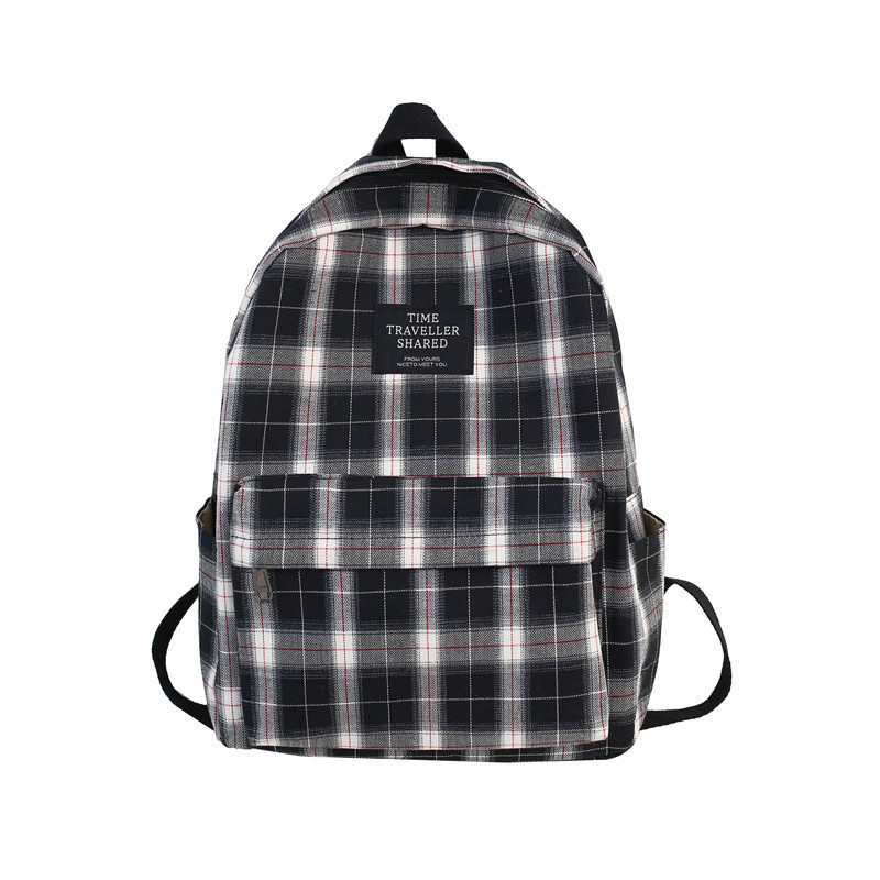 School Bags Fashion Plaid Canva s Backpack Student Backpacks Teenage Girl Large Capacity Waterproof Travel Rucksack 230926