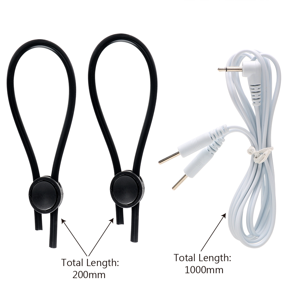 Adult Toys Electric Shork Stimulator Nipple Clamps Penis Ring Cock Stretcher Themed Male Masturbation Women Sex Adults Bondage 230925