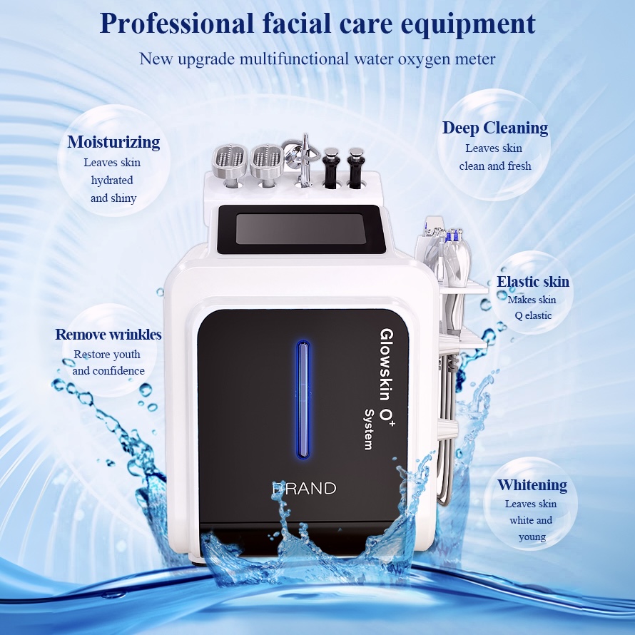 Portable 10 In 1 Deep Hydration Oxygen Hydro Water Anti Aging Hydra Peel Facial Skin Care Dermabrasion Hydro Microdermabrasion Beauty Machine