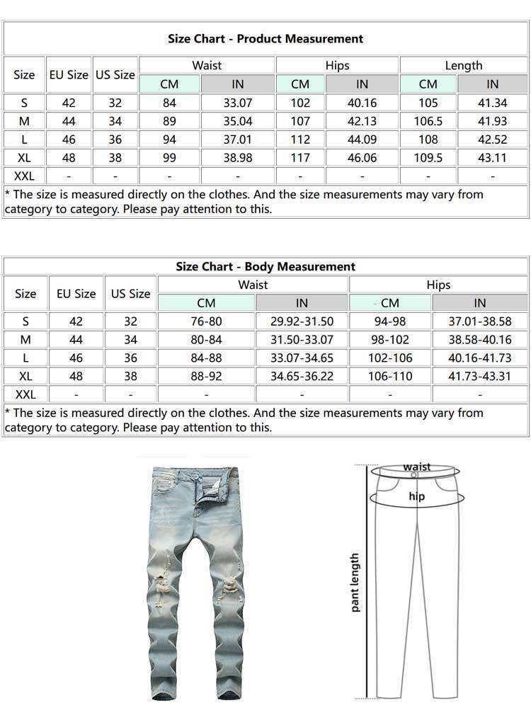 Mens Jeans Solid Faded Ripped Frayed Denim Midwaist Slim Fitted Pants Anklelength Zipper Trousers with Pocket 230925