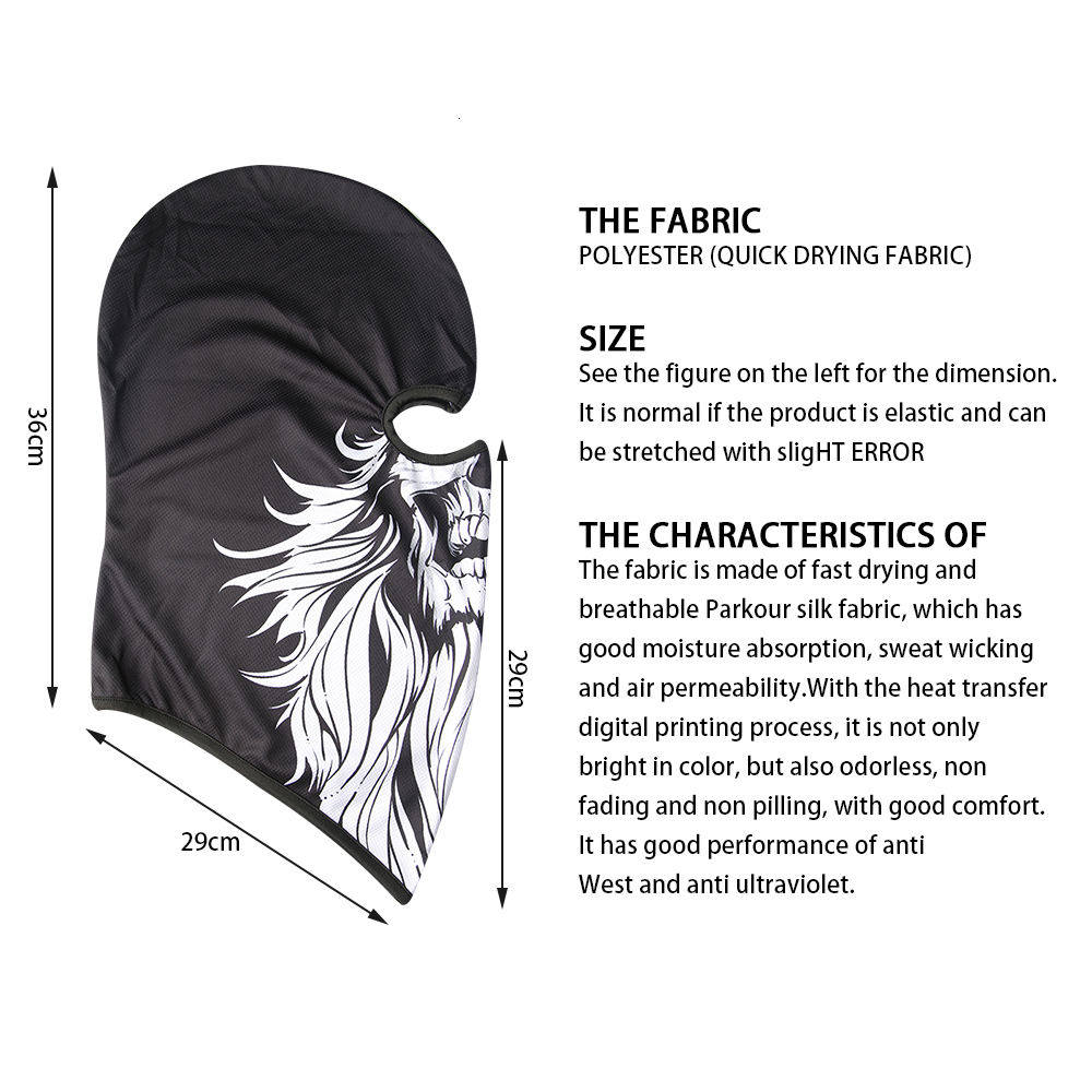 Cycling Helmets Skull Men Balaclava Ski Mask Caps Snowboard Face Cover Motorcycle Bicycle Helmet Hood Bandana Scarf Breathable Windproof 230926