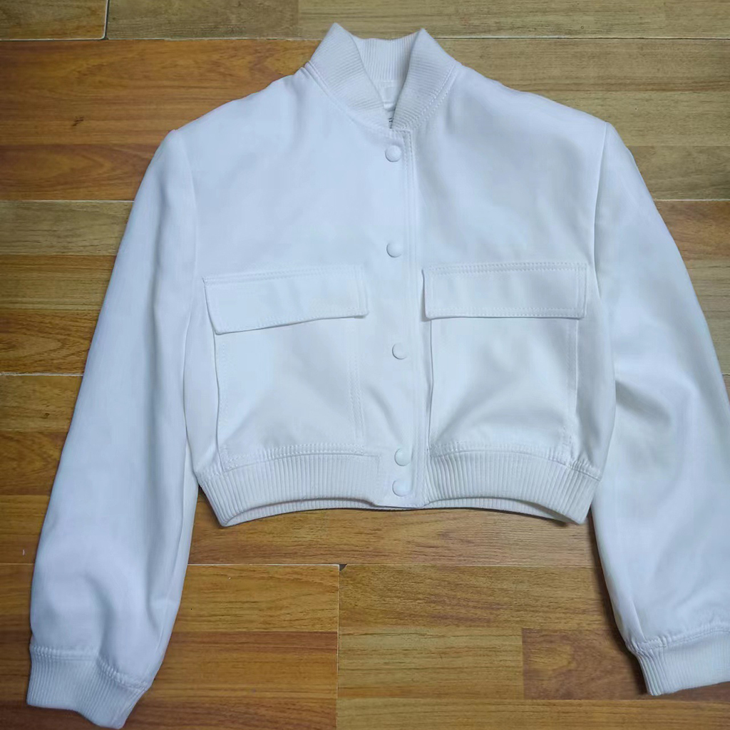 Women's Jackets Garaouy Spring Basic Women Large Pocket Pilot Jacket Female Loose Single Breasted Coats Simple Leisure Tops Outwear Mujer 230926