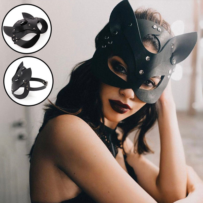 Anal Toys Sex for Woman Cosplay Mask Tail Plug Metal Anus Butt Half Cat Party Sexy Adult Game Masks BDSM 230925