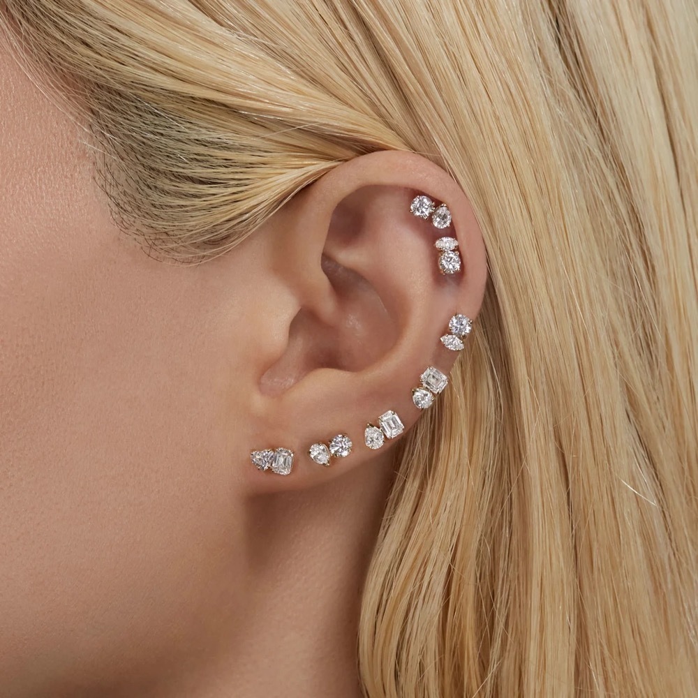Stud Ear Piercing Cartilage Helix Daith Earrings for Women 1pc Screw Stainless Steel Tragus Stacking Earing y2k INS Jewelry 230926