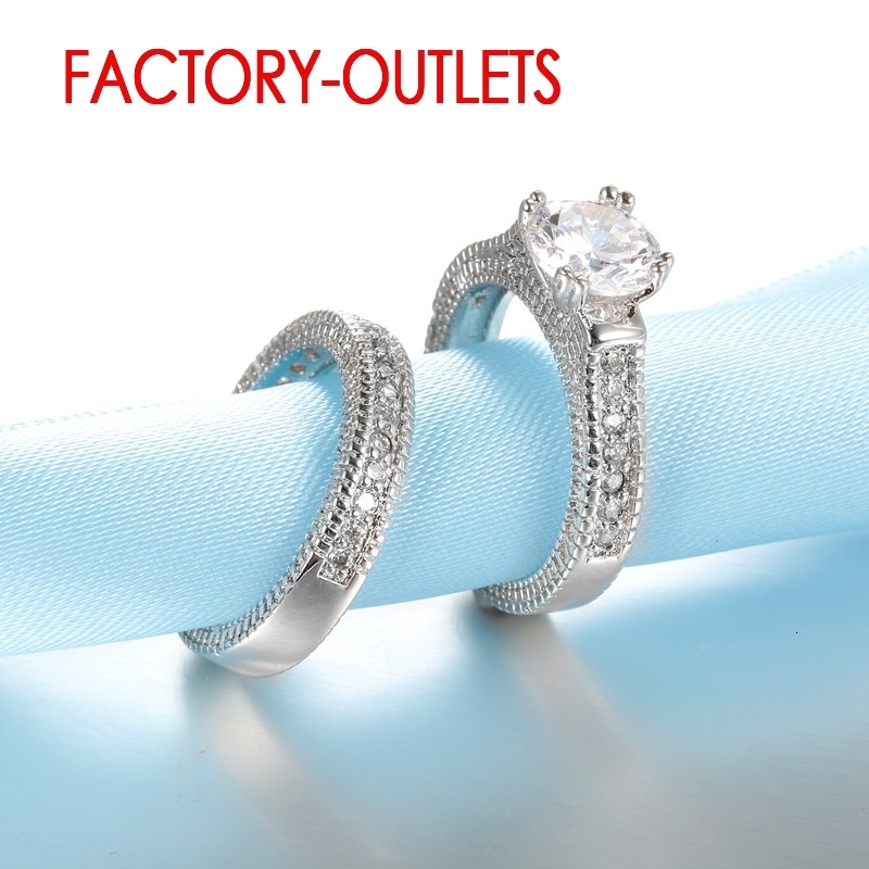 Wedding Rings 925 Sterling Silver Needle Ring Unisex Romantic Fashion Jewelry Cubic Zirconia Prong Setting Wholesale 230926