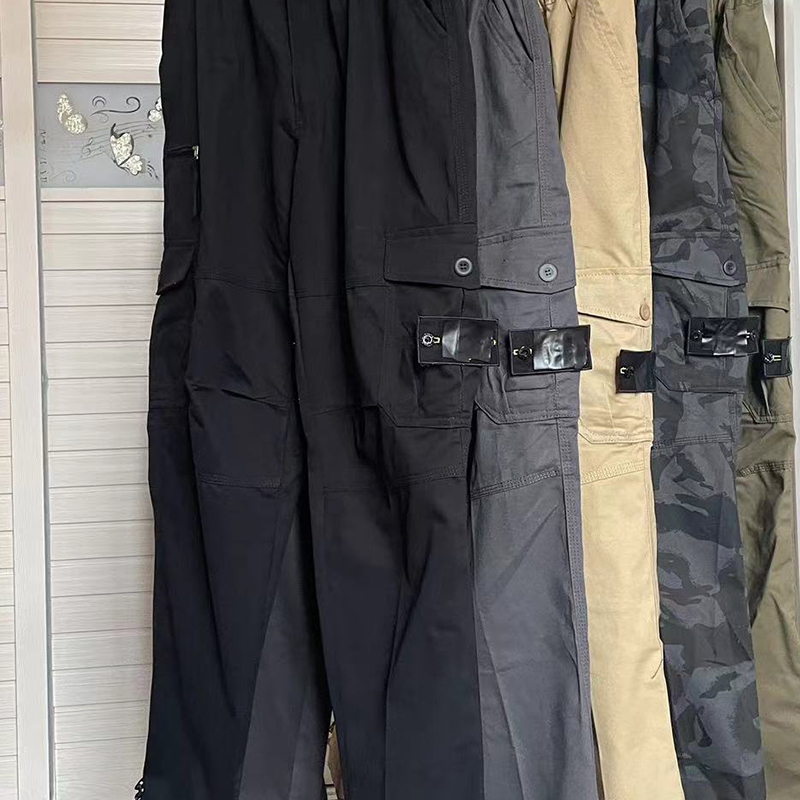 Pants Men's Compass Brand high quality Cargo Pants Men Stone Long Trousers Male Jogging Overalls Tactical Pants Breathable Designer Joggers s555