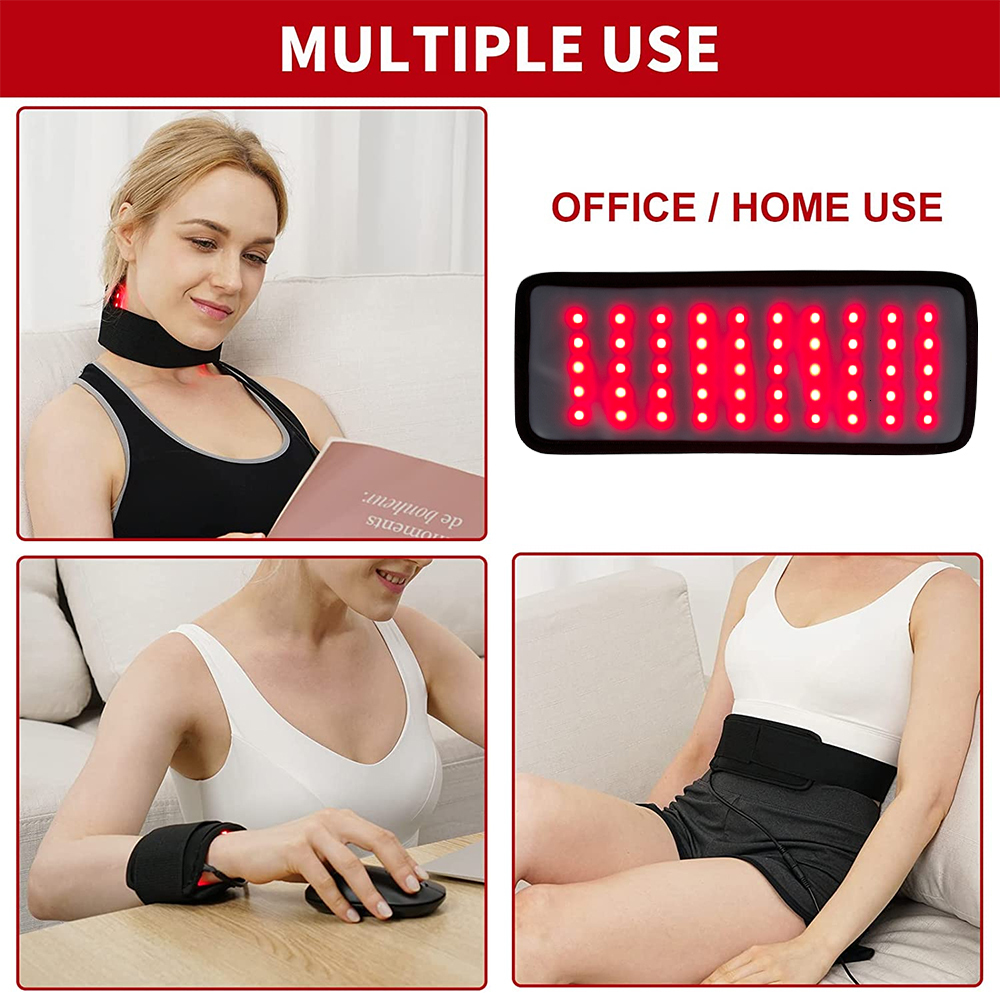 Face Care Devices Red Light Therapy Belt LED Infrared Lamp Pad For Relaxing Muscle Inflammation Improve Circulation Knee Relief 230926