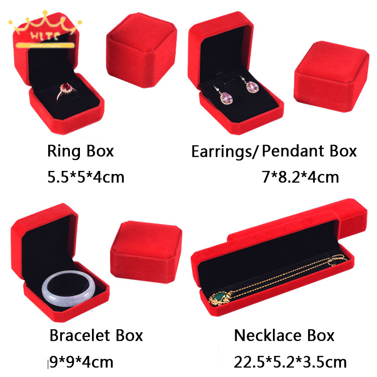 Jewelry Boxes Packaging Necklace Organizer Ring Box Bulk Gift Earring Holder 230926