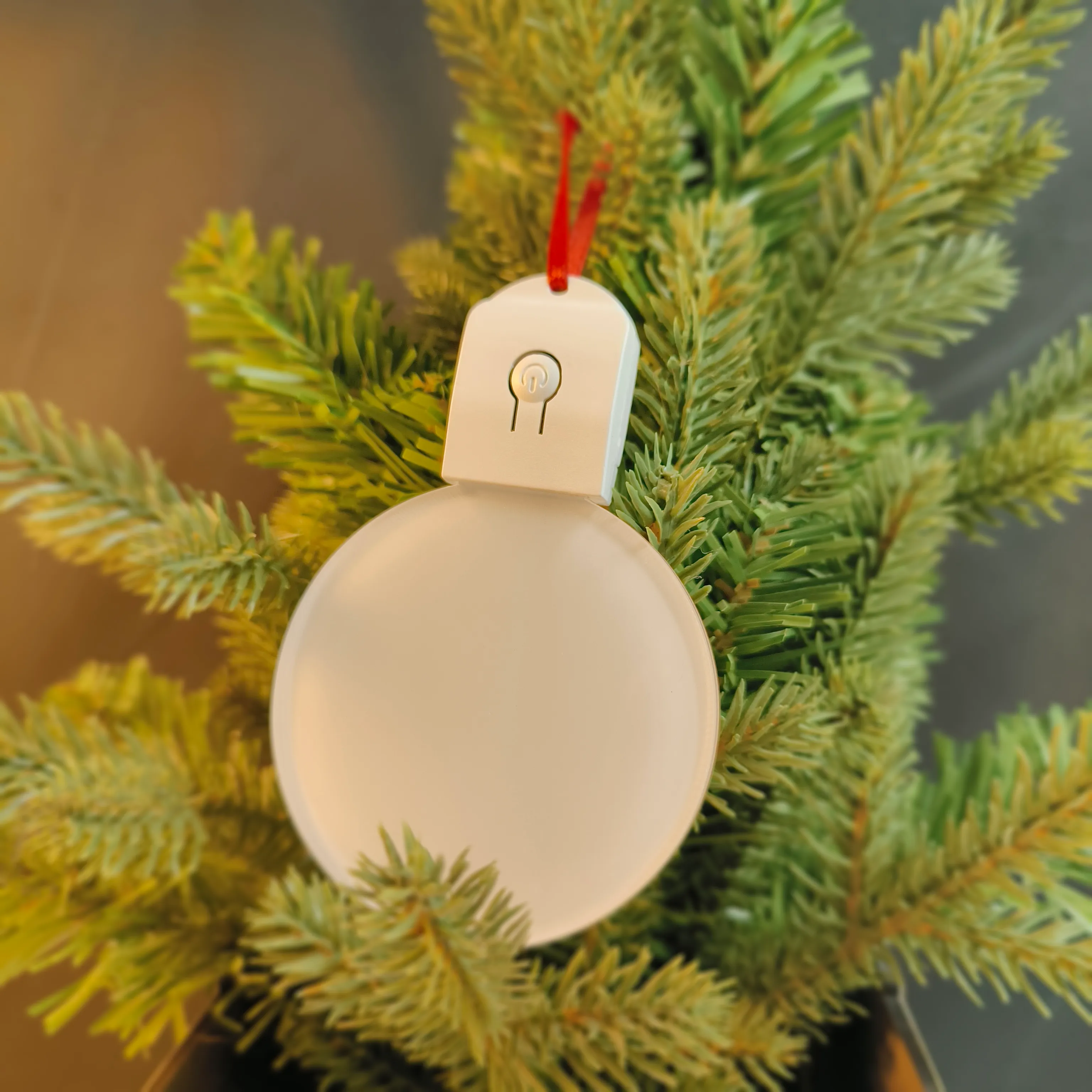Sublimation Acrylic Christmas Lamplight Pendant Heat Transfer Printing Festival Ornaments Decoration DIY 2024 new year 0926