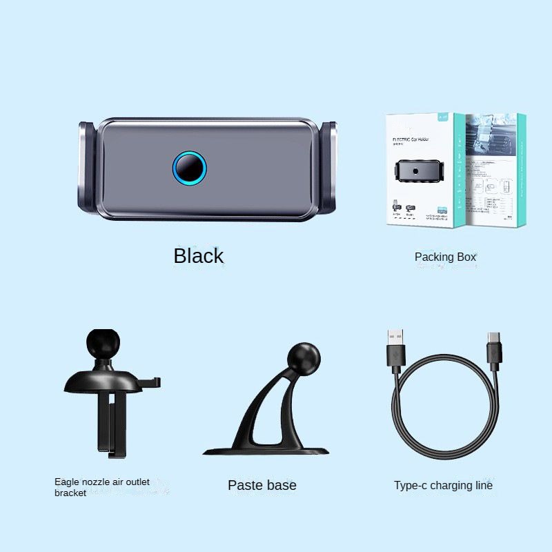 Intelligent induction electric navigation bracket Car air outlet dashboard car phone bracket