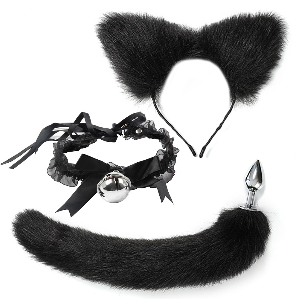 Adult Toys Cosplay Anal Sex Tail Butt Plug Role Play Hair Hoop Cat Choker Fetish Women Nipple Clamps Exotic Accessories For Couple 230925